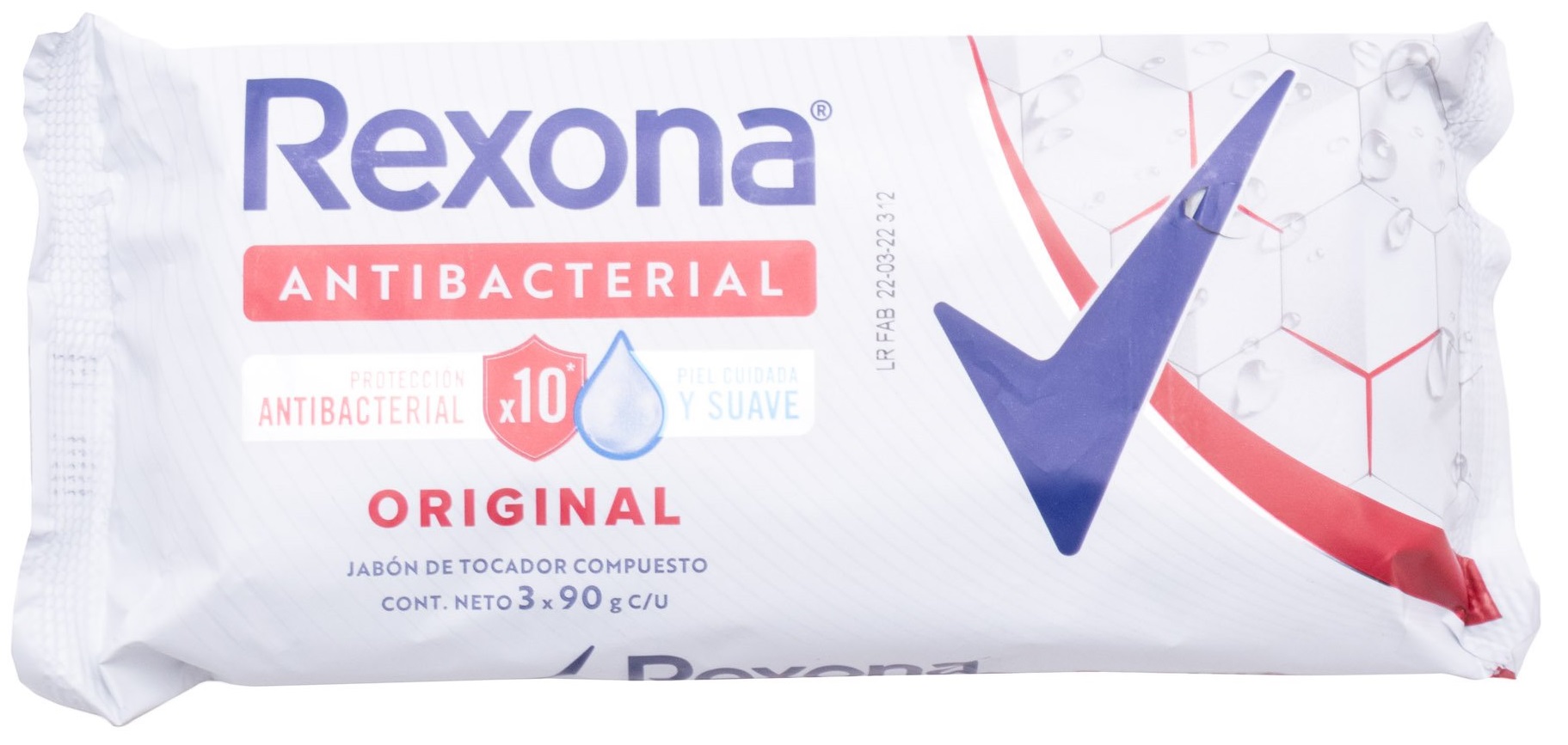 JABON DE TOCADOR REXONA ANTIBACTERIAL